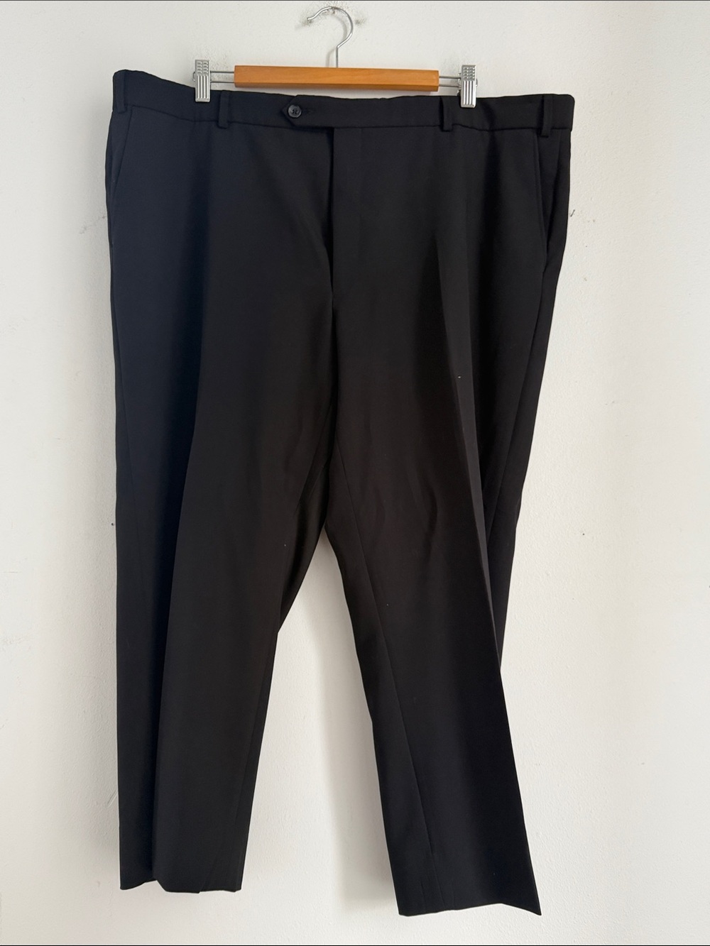 Ballin Comfort-EZE black flat front dress trouser pants sz 42